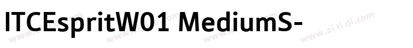 ITCEspritW01 MediumS字体转换